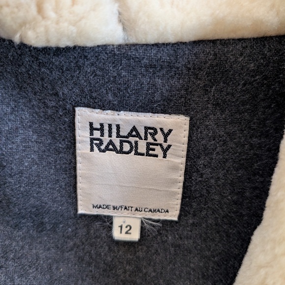 Hilary Radley Wool Coat with Faux Fur Collar – Size 12 - Picture 5 of 11